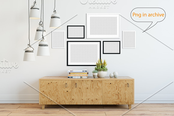Frame & Wall Mockup 04 in Print Mockups - product preview 5