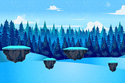Winter Jumping Background