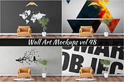 Wall Mockup - Sticker Mockup Vol 48