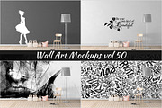 Wall Mockup - Sticker Mockup Vol 50