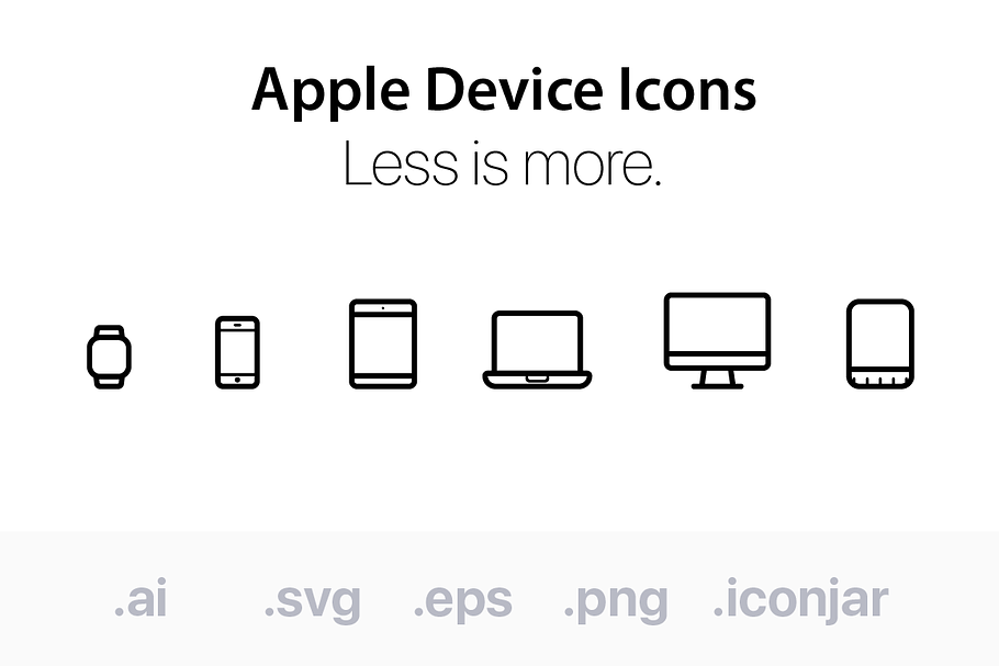 Apple Device Icons in Graphics - product preview 8