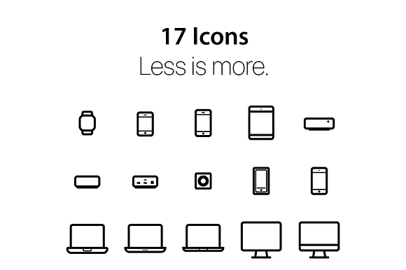 Apple Device Icons in Graphics - product preview 1