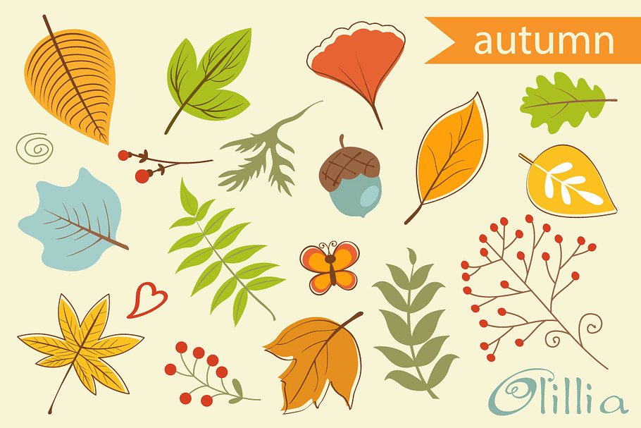 Autumn Foliage in Illustrations - product preview 8