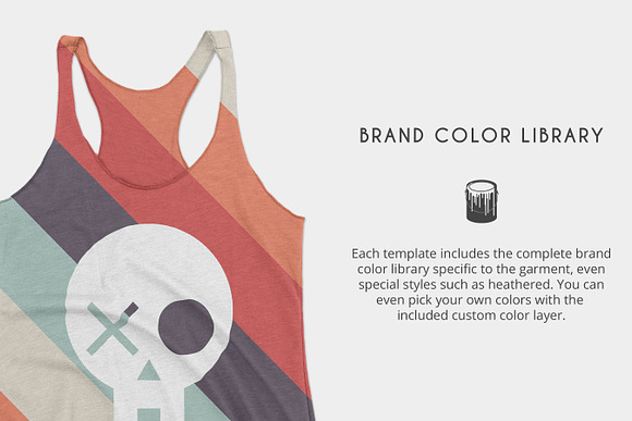 Next Level 6733 Womens Triblend Tank in Product Mockups - product preview 3