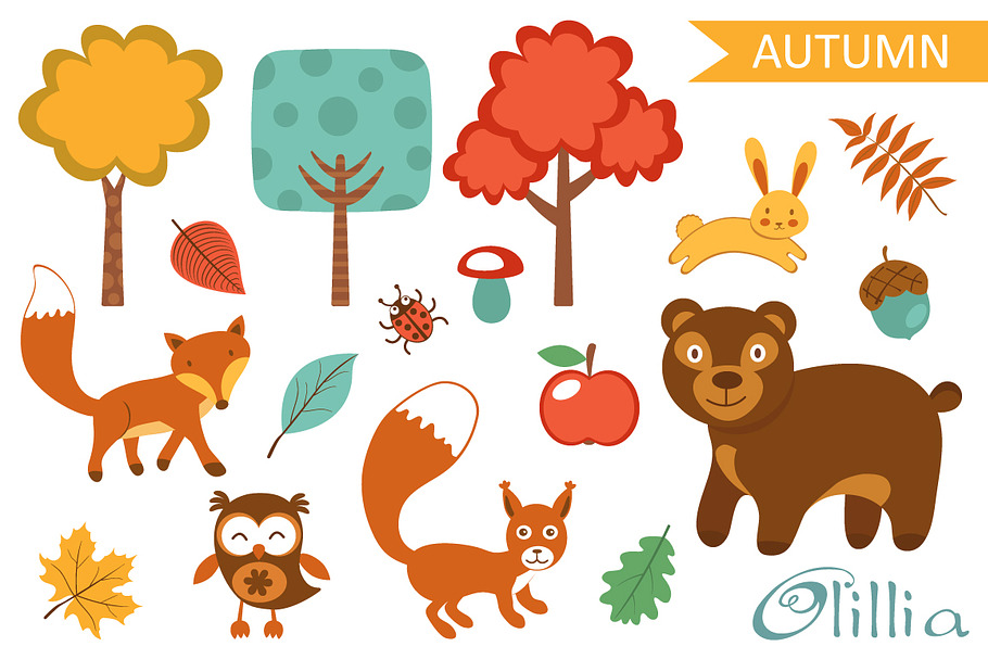 Autumn collection in Illustrations - product preview 8