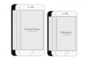 iPhone 6 & iPhone 6 Plus PSD Mockup