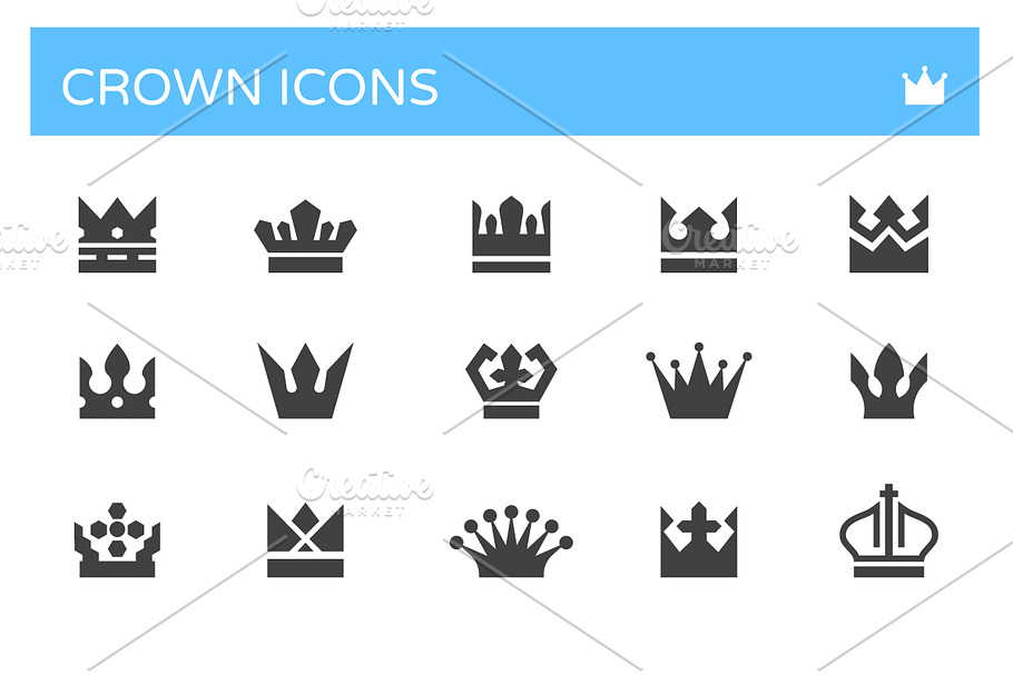 Crown Icons in Graphics - product preview 8