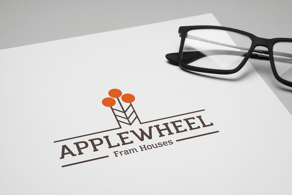 Apple Wheel Logo Template in Logo Templates - product preview 8