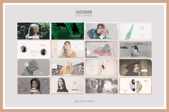 Lifestyle Social Media Pack in Social Media Templates - product preview 2