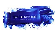 acrylic blue brush strokes