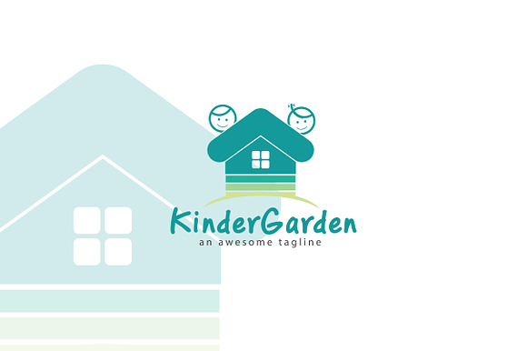 Kinder Garden Logo Template in Logo Templates - product preview 1