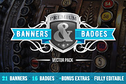 Banners & Badges Vector Pack