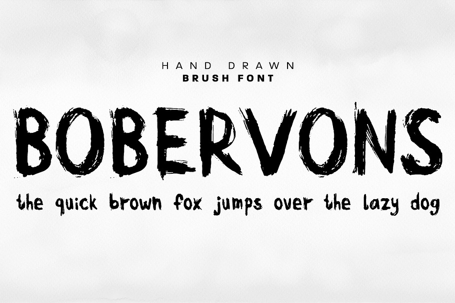 Bobervons hand drawn font