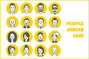 People Avatar Face icons