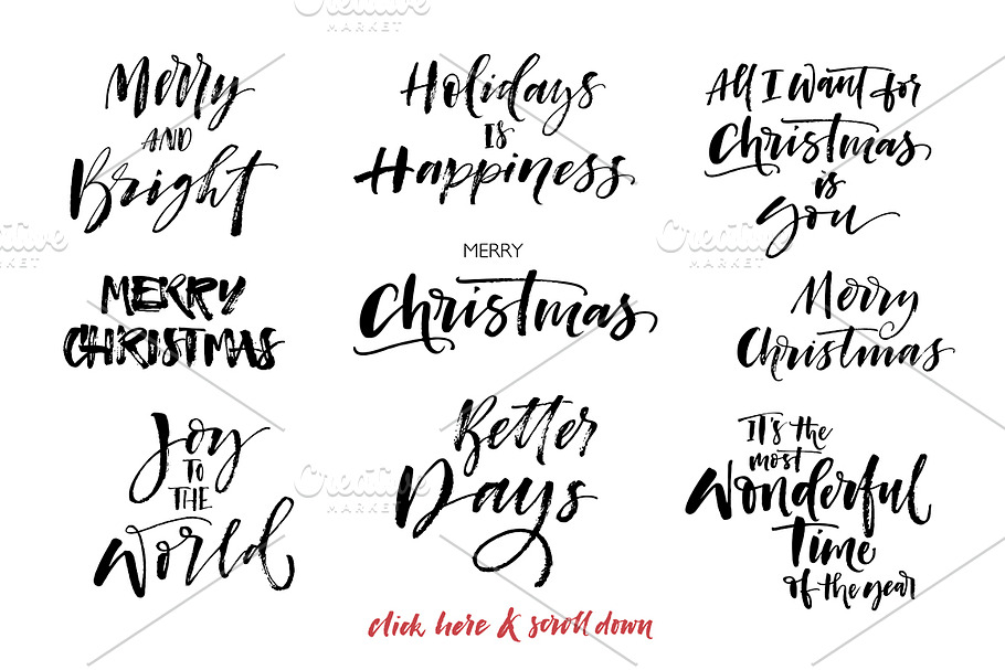 Big bundle of Christmas phrases. in Illustrations - product preview 8