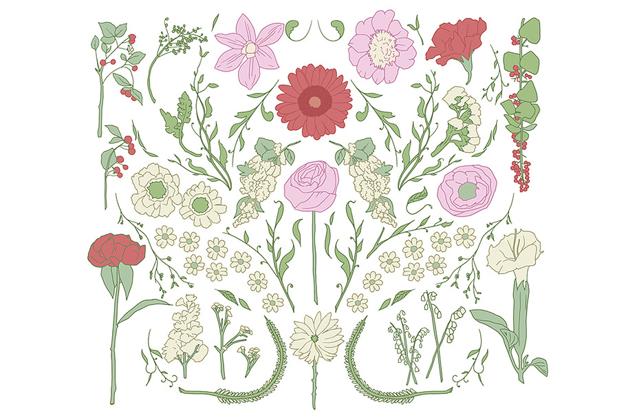 Flower illustration in Illustrations - product preview 8