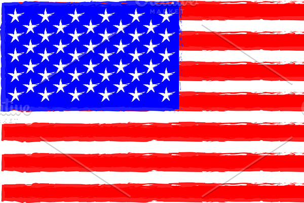 USA American flag vintage