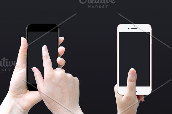 iPhone7 in Hand Mockups in Mobile & Web Mockups - product preview 2