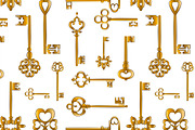  vintage keys pattern