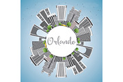 Orlando Skyline with Gray Buildings