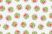 Sushi seamless pattern