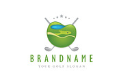 Golf Course Emblem Logo