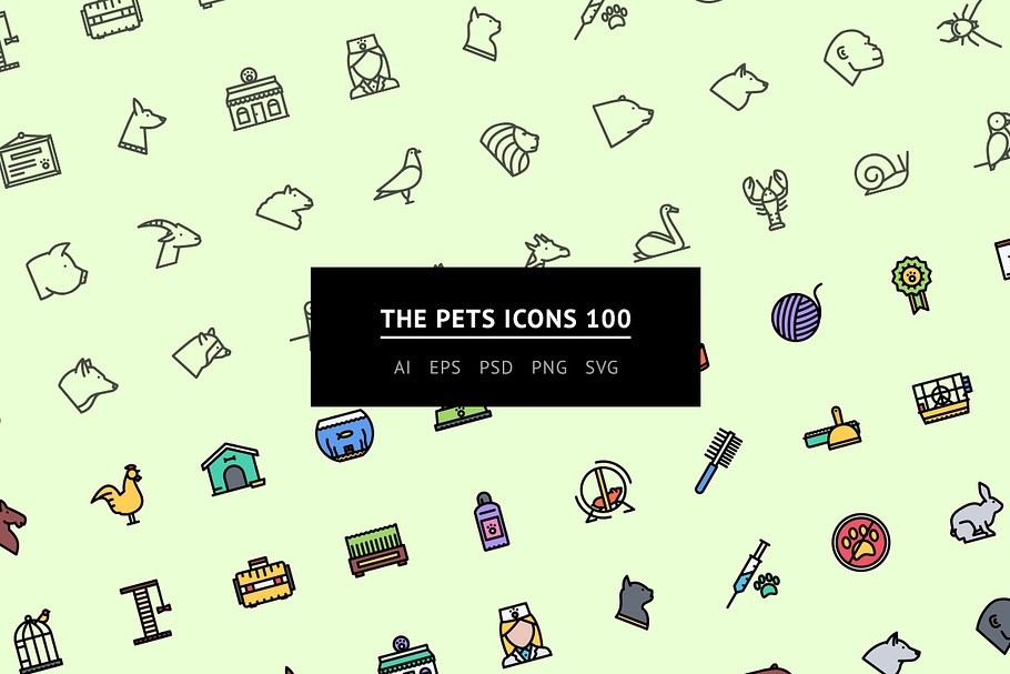 The Pets Icons 100