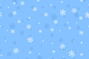 Snowflakes Seamless Pattern