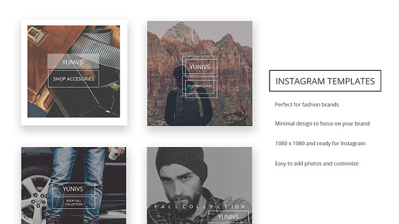 5 Instagram Fashion Templates in Templates - product preview 1