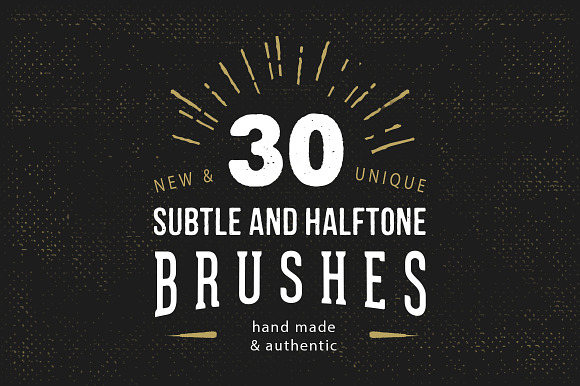 30 Subtle Halftone Brushes in Photoshop Brushes - product preview 4