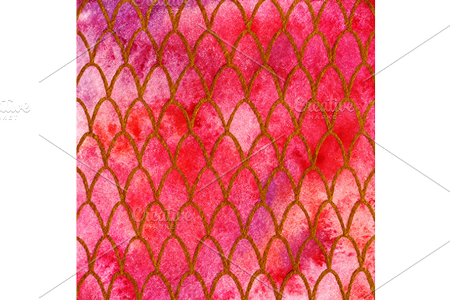 Red dragon skin pattern vector in Patterns - product preview 8