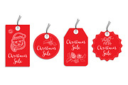 Christmas sale tags