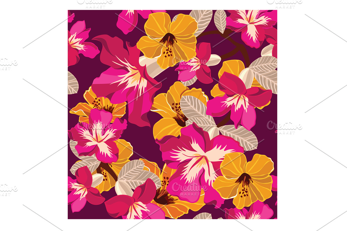 Floral seamless pattern in Illustrations - product preview 8