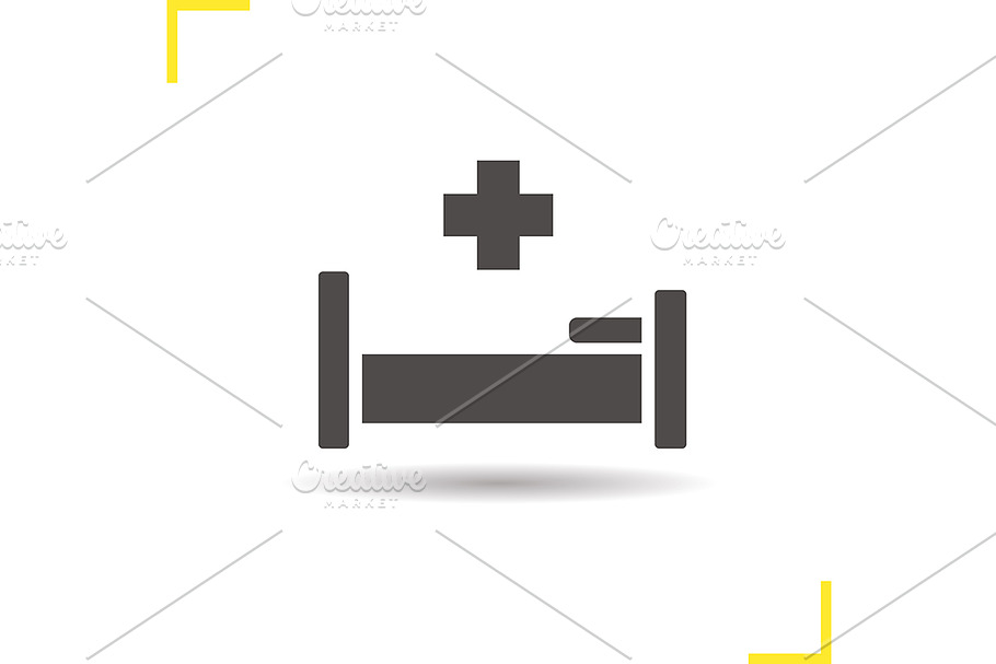 Hospital bed icon. Vector in Graphics - product preview 8