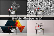 Wall Mockup - Sticker Mockup Vol 60