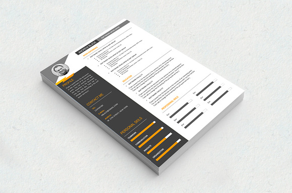 Resume Template for MS Word in Resume Templates - product preview 2