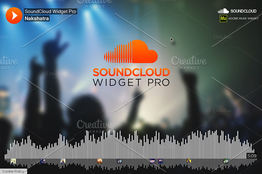 SoundCloud PRO - Adobe Muse Widget
