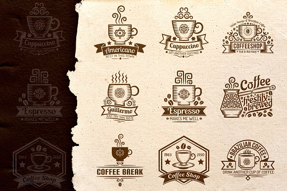 Coffee set in Logo Templates - product preview 1