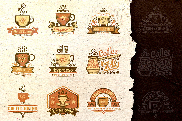Coffee set in Logo Templates - product preview 2