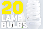 Fluorescent energy saving lamp bulbs