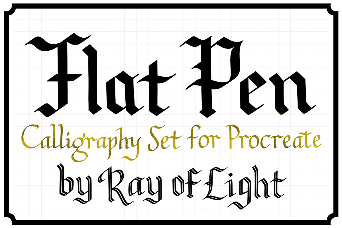 Blackletter Procreate Brushes in Photoshop Brushes - product preview 8