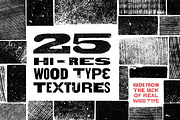 Hi-Res Wood Type Textures