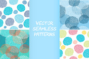 Seamless floral patterns.