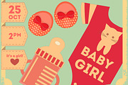 Baby Shower Retro Poster