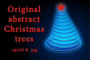 Original abstract Christmas trees 