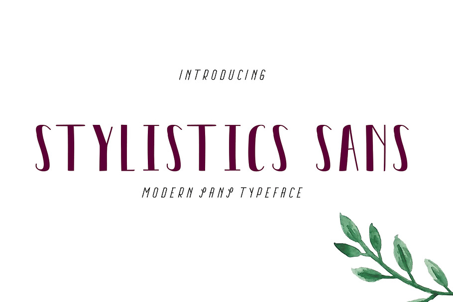 Stylistics Sans in Sans-Serif Fonts - product preview 8