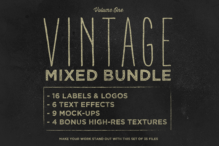 Vintage Mixed Bundle Vol.1 in Graphics - product preview 8