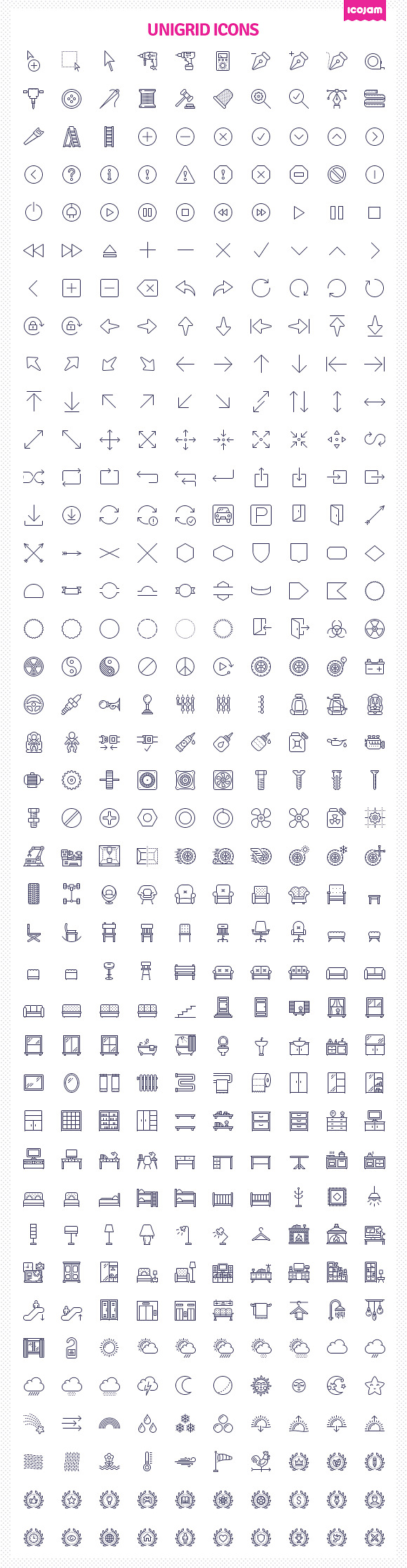 3000 Unigrid icons in Animal Icons - product preview 3