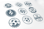 Soccer Football Typography Badge