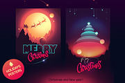 Modern Christmas posters